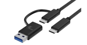Cable 2 en 1 Usb C/ Usb C / Usb A Xtech XTC-532