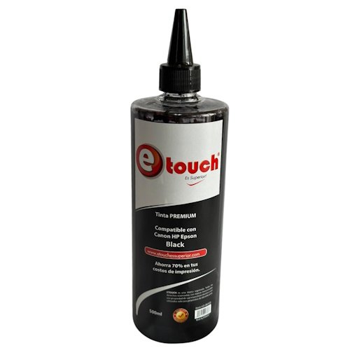 TINTA UNIVERSAL BLACK 500ML ETOUCH