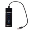 HUB USB 2.0 - 4 PUERTOS - NEGRO TIPO BARRA ETOUCH