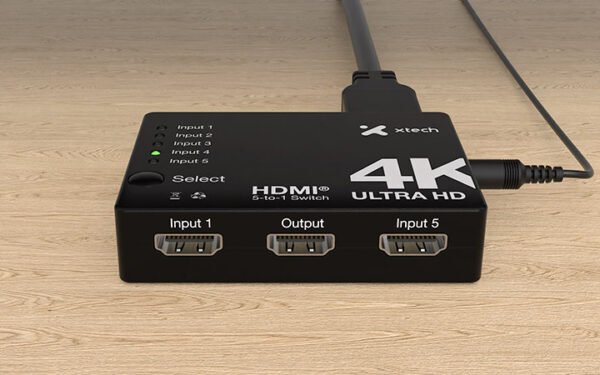 Switch HDMI® de 5 puertos