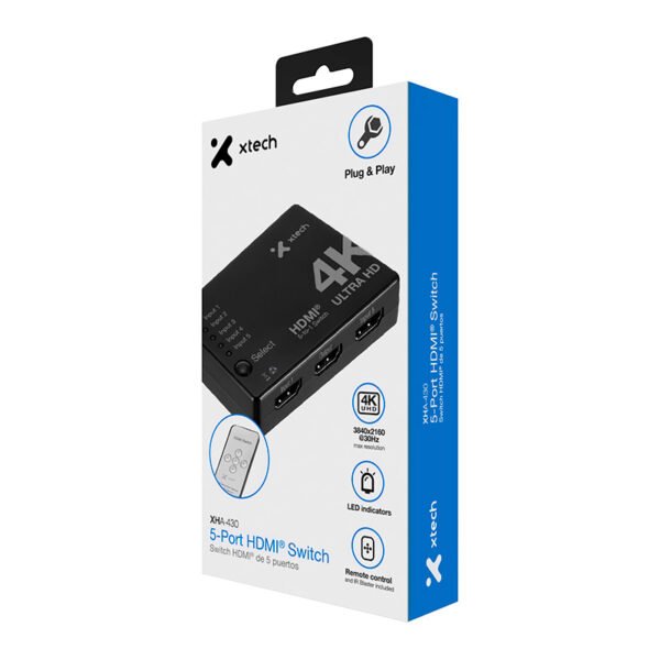 Switch HDMI® de 5 puertos