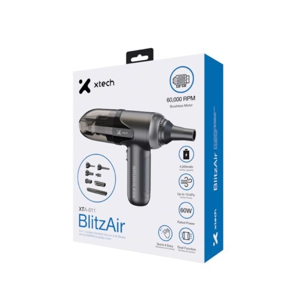 XTA-811_7 Aspiradora y soplador inalámbrico 2 en 1 60,000rpm