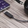 Adaptador USB-C macho a 3,5mm hembra para audífonos