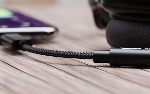 Adaptador USB-C macho a 3,5mm hembra para audífonos
